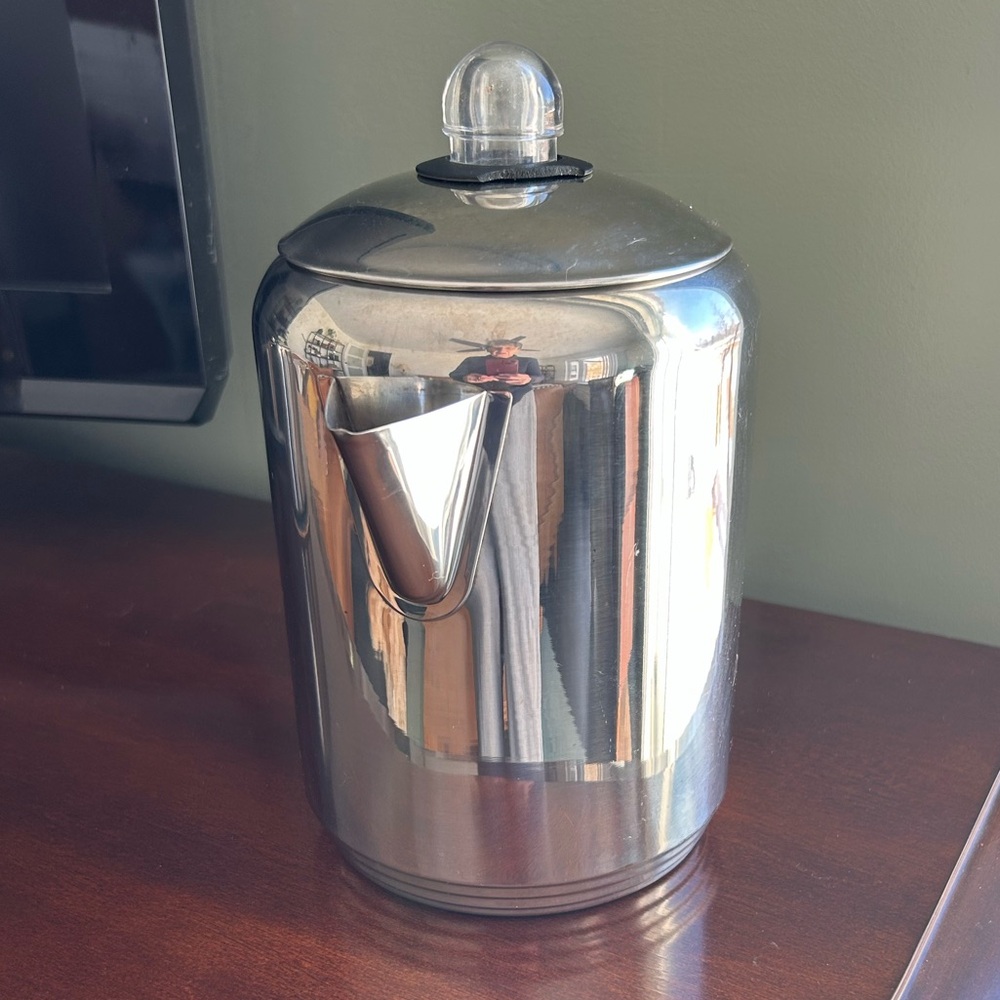 Vintage Stainless Steel Copco coffee maker - 8 cup